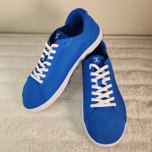 Flux UNISEX Adapt Trainer Blue White Barefoot Athletic Knit Shoe Sneaker